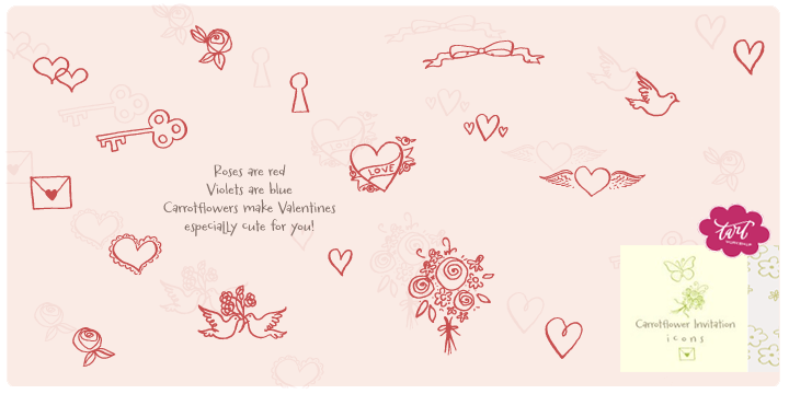 Carrotflower Invitation Icons™