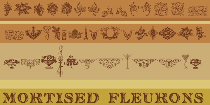 Mortised Fleurons