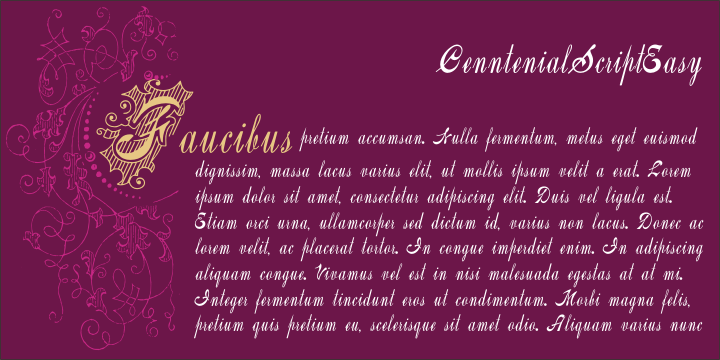 Centennial Script Fancy