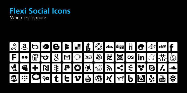 Flexi Social Icons