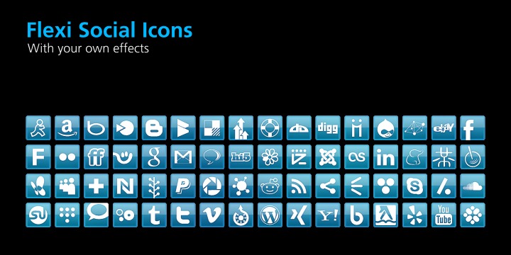 Flexi Social Icons