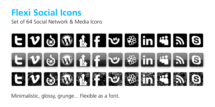 Flexi Social Icons
