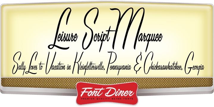 Leisure Script Marquee™