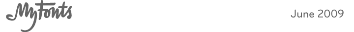 MyFonts, June 2009