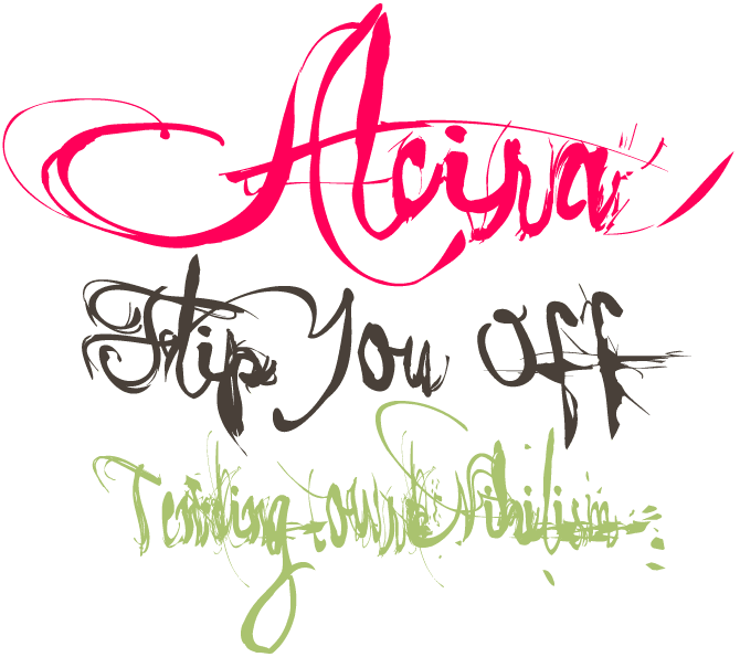 Alcira font sample