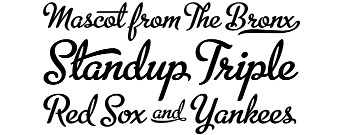 lettering fonts. Metroscript font sample