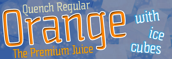 Quench font sample