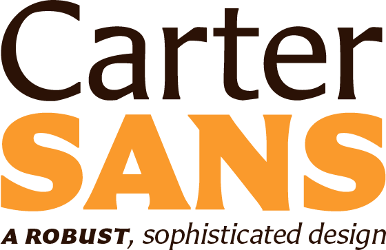 Muestra de uso de Carter Sans