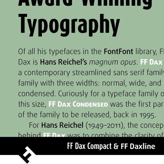 FF Dax Compact & FF Daxline