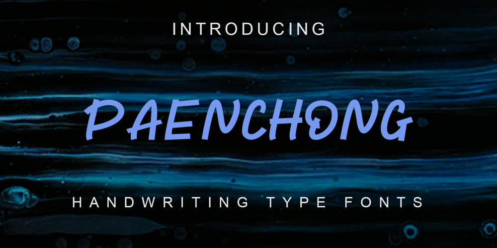 Paenchong font