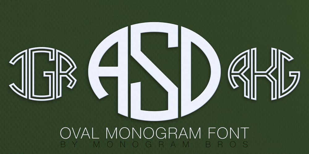 Oval Monogram font