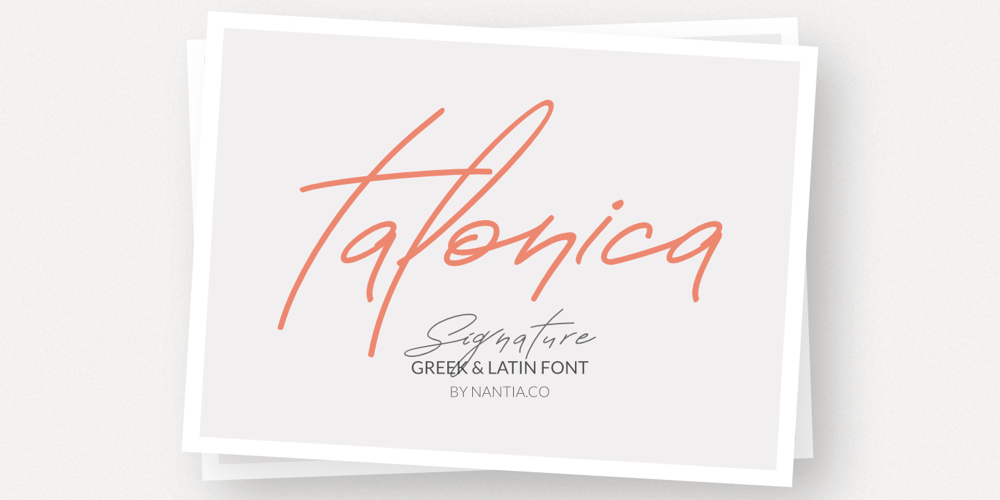 Talonica font