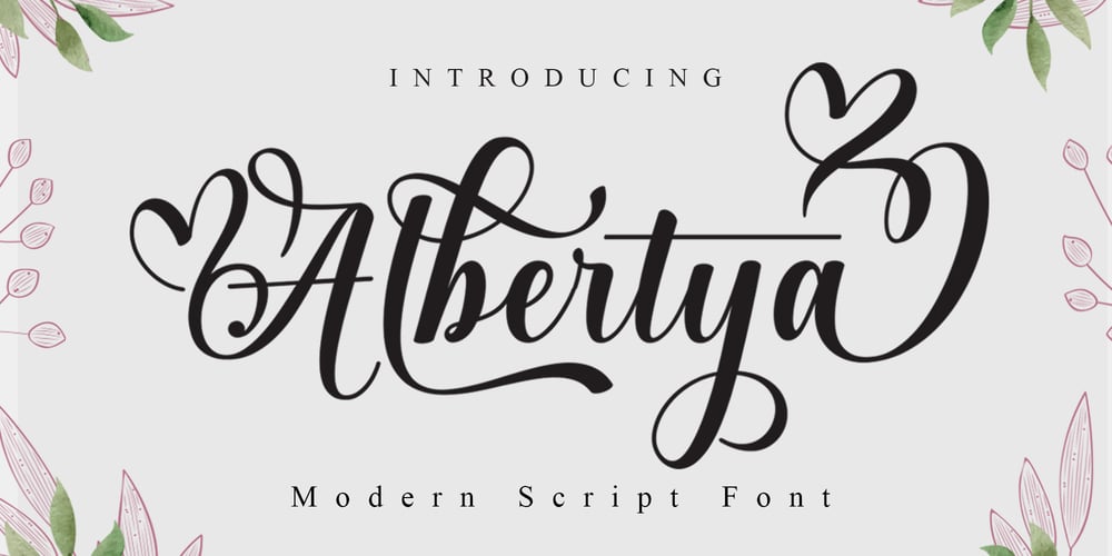 Albertya font