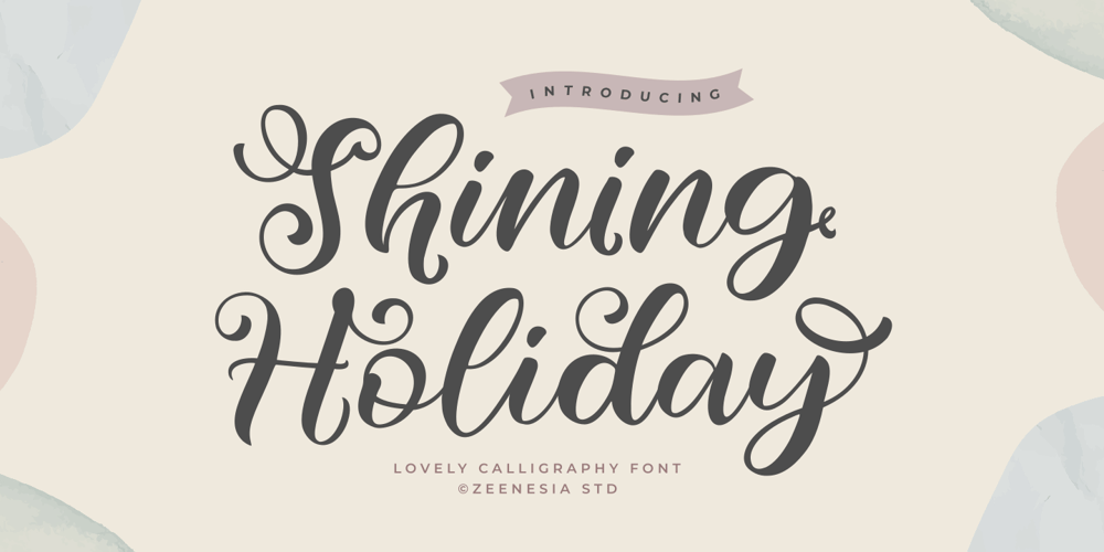 Shining Holiday font