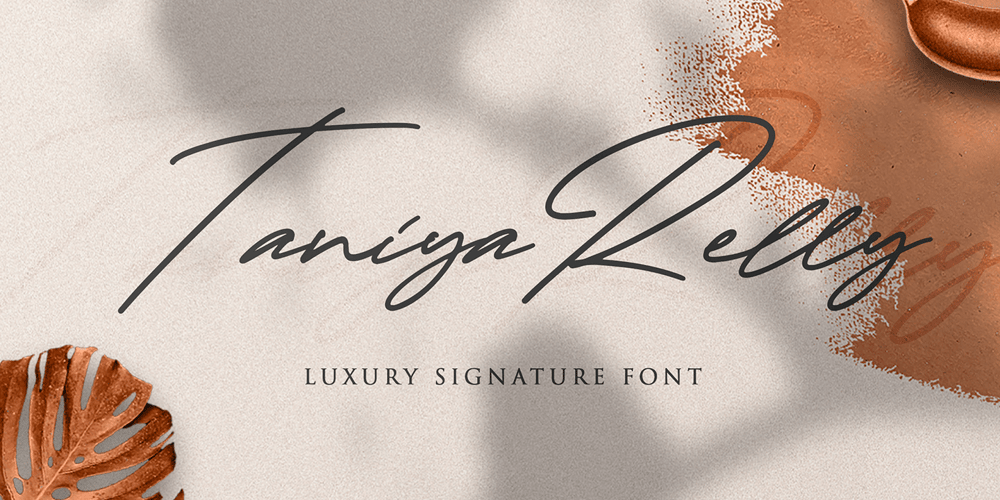 Taniya Relly font