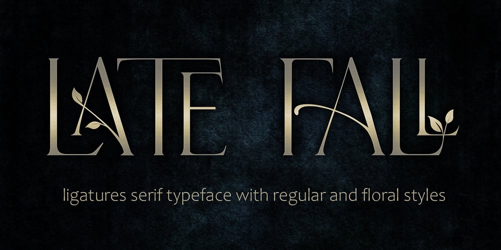 Late Fall font