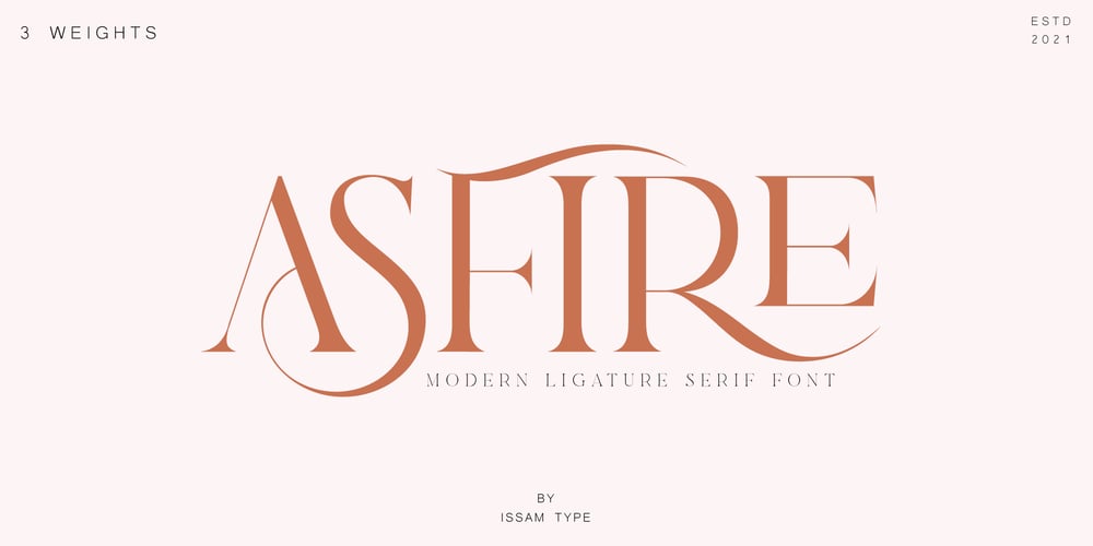 Asfire font
