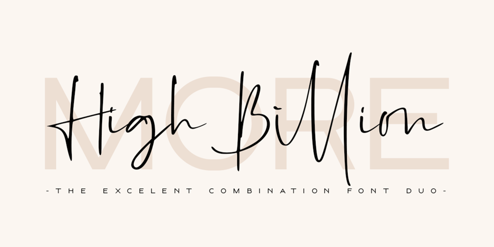 High Billion font