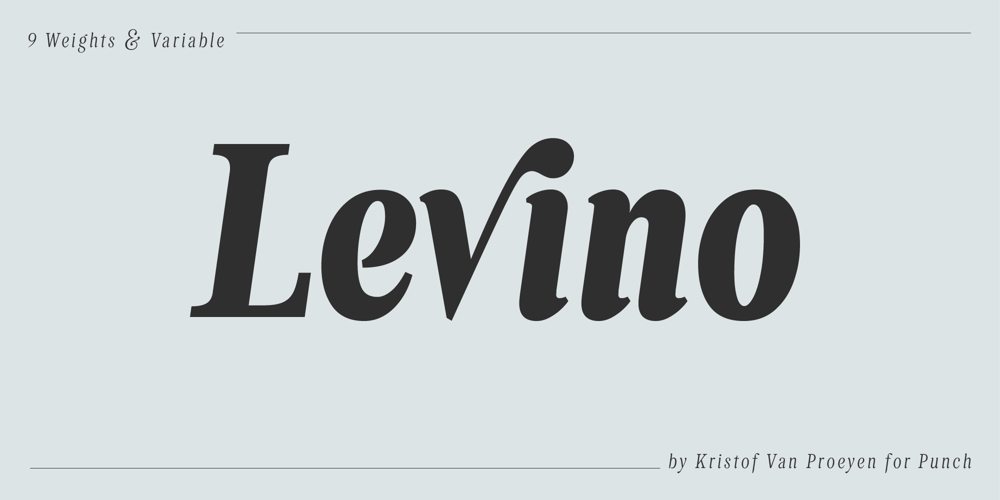 Levino font