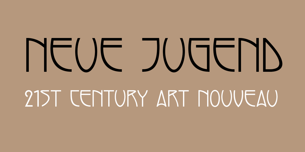 Neue Jugend font