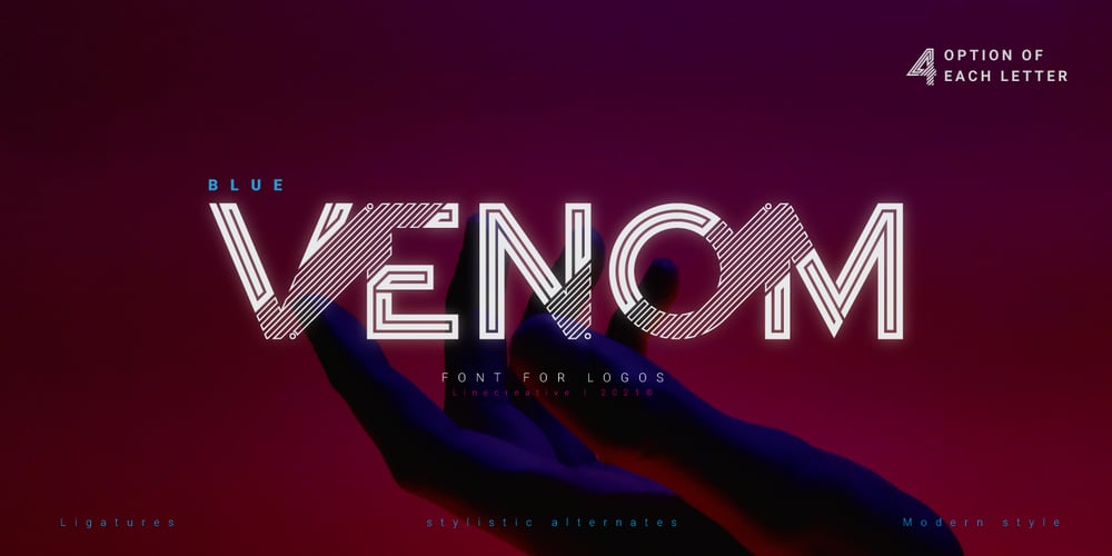 Blue Venom font
