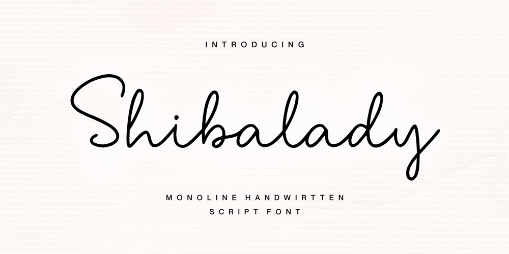 Shibalady font