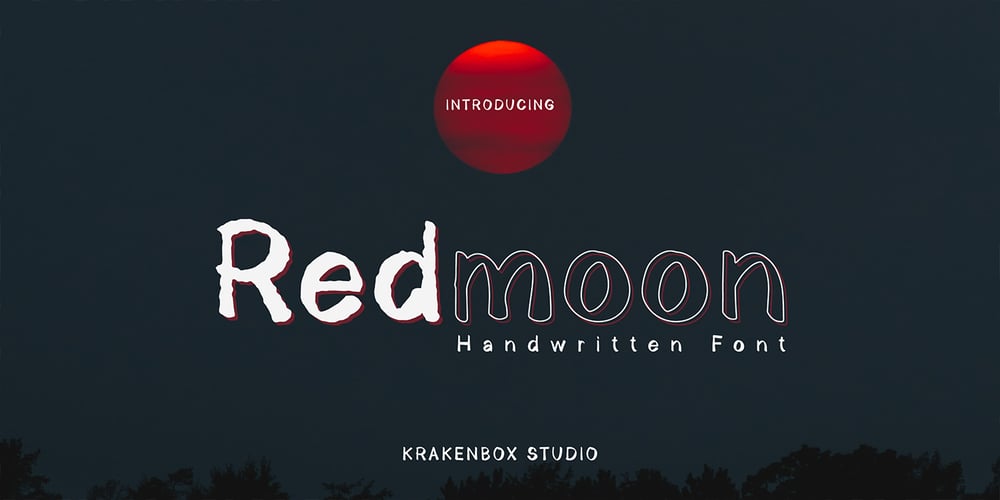 Redmoon font
