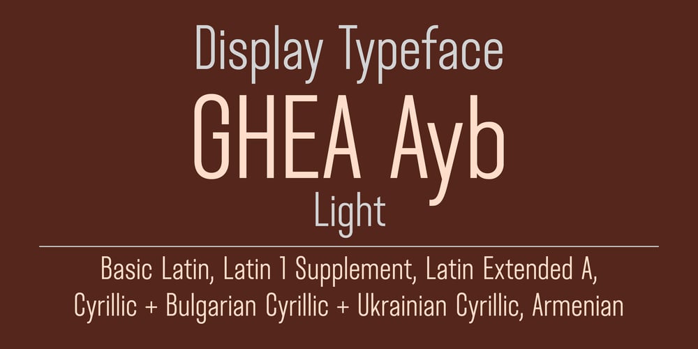 GHEA Ayb font