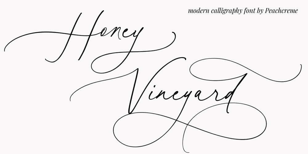 Honey Vineyard font