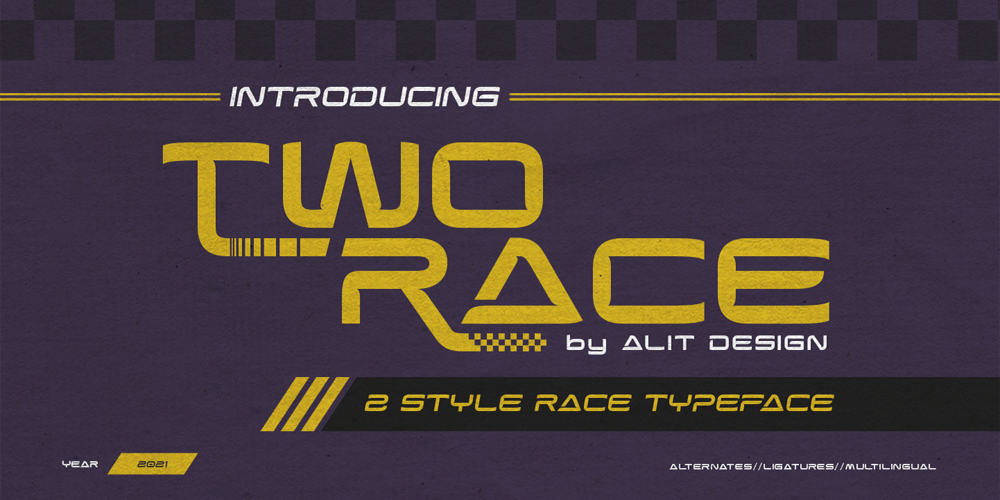 Two Race font