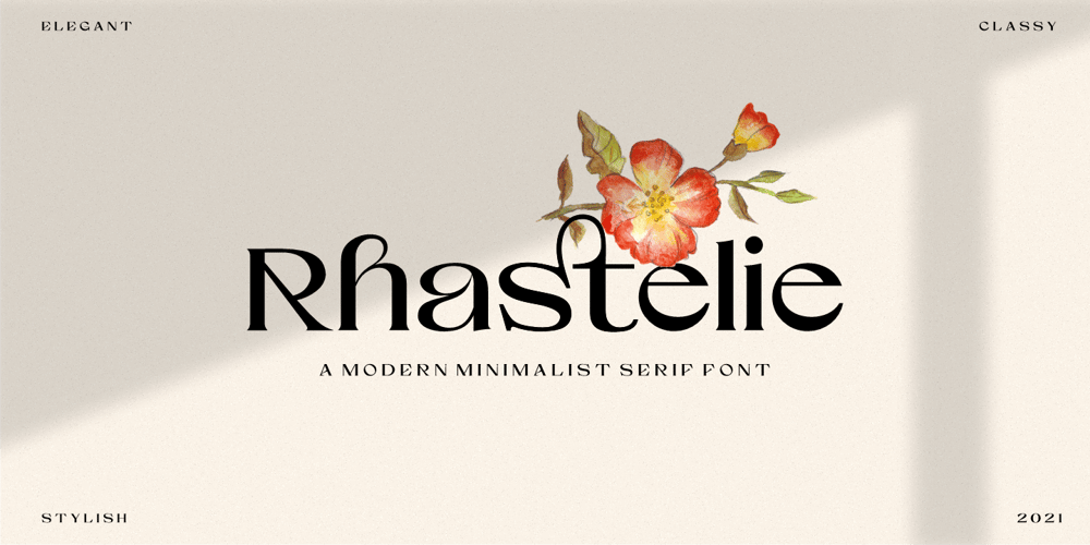 Rhastelie font