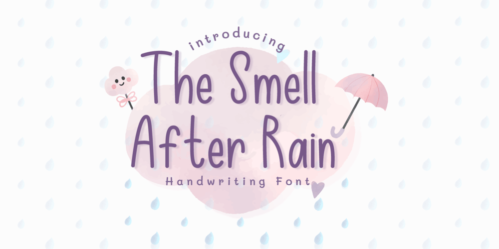 The Smell After Rain font