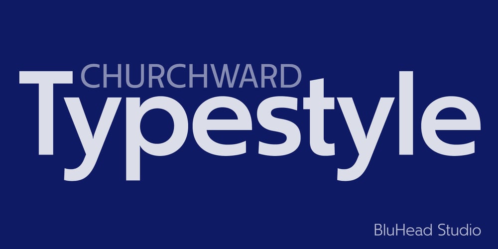 Churchward Typestyle font