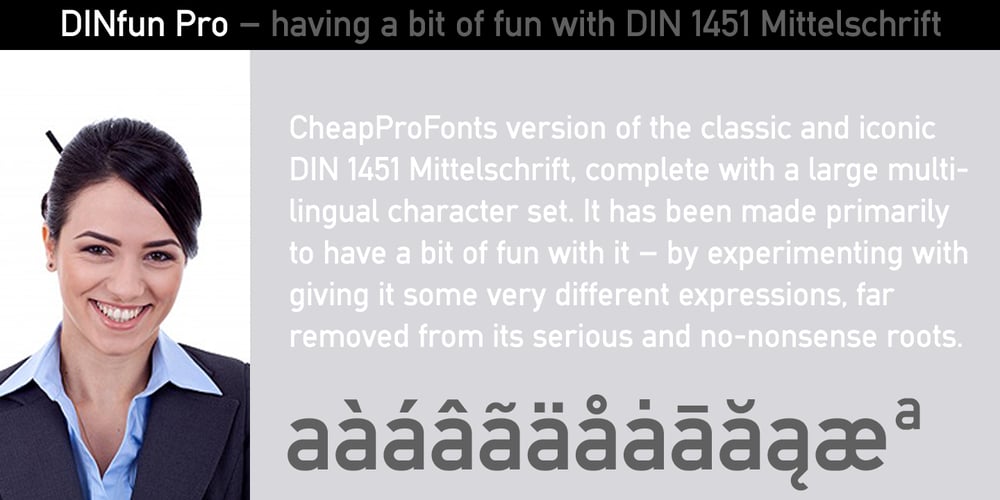 DINfun Pro Plain font