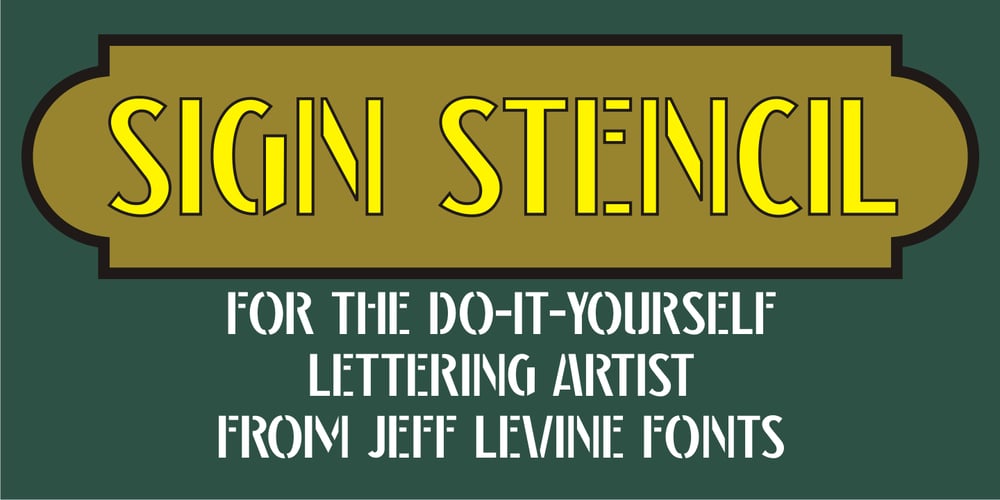 Sign Stencil JNL font