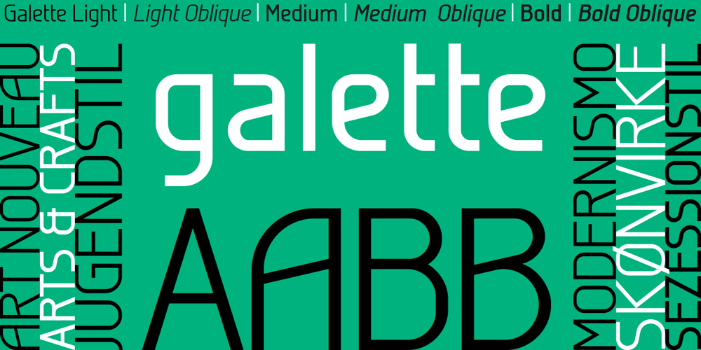 Galette font