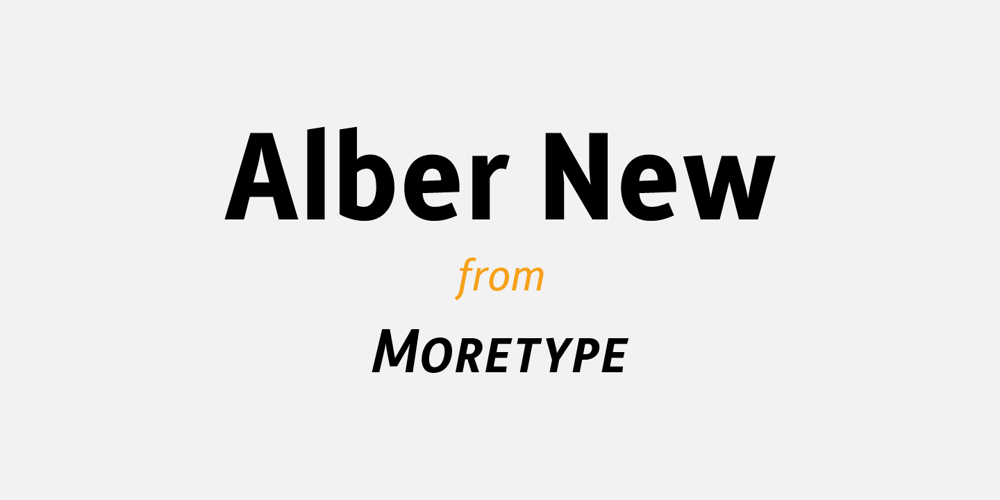 Alber New font