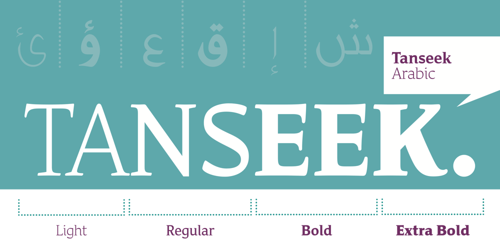 Tanseek Traditional font