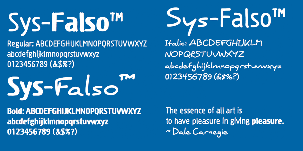 Sys Falso font