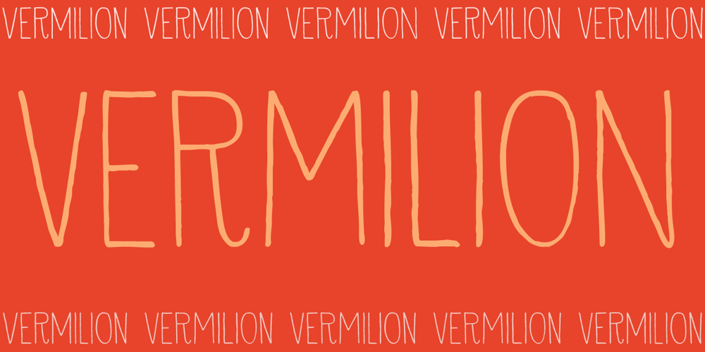 Vermilion font