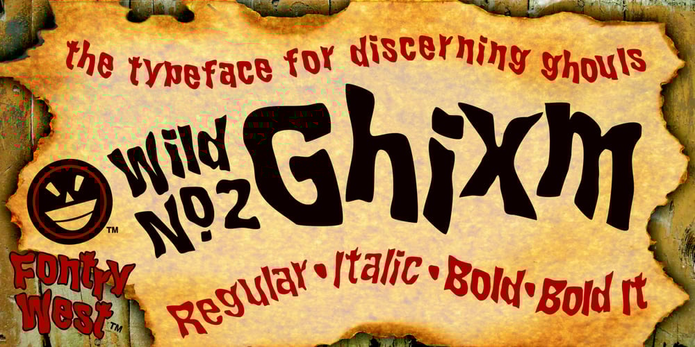 WILD2 Ghixm font