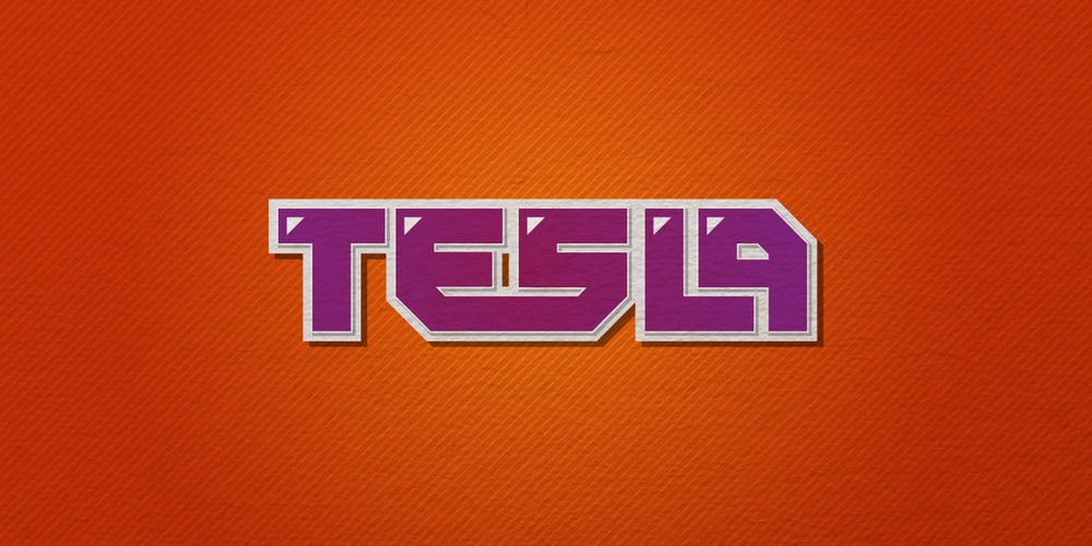 Tesla font
