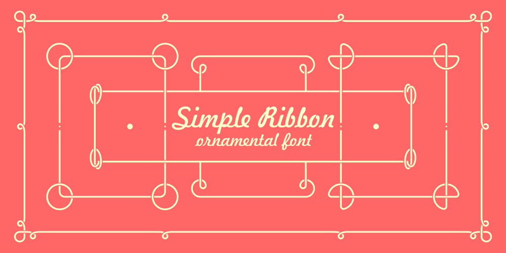 Simple Ribbon font