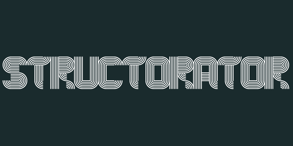 Structorator font