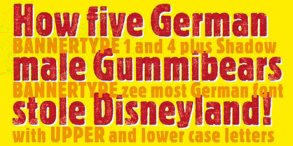 Bannertype font