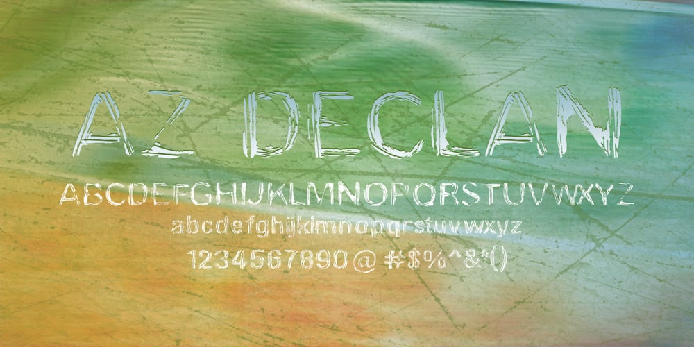 AZ Declan font