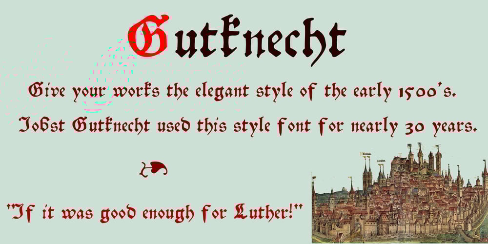 Gutknecht font
