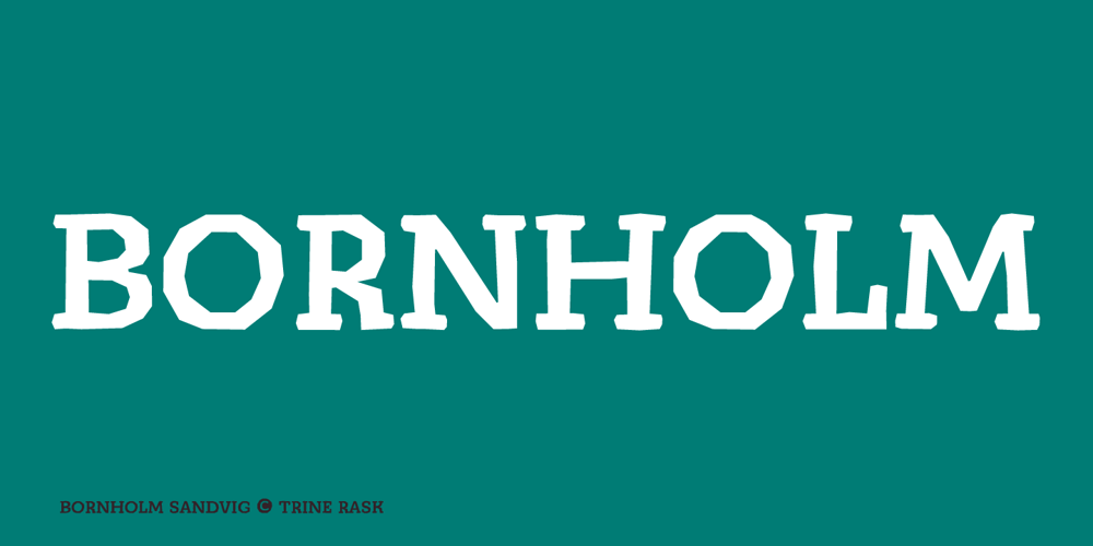 Bornholm Sandvig font