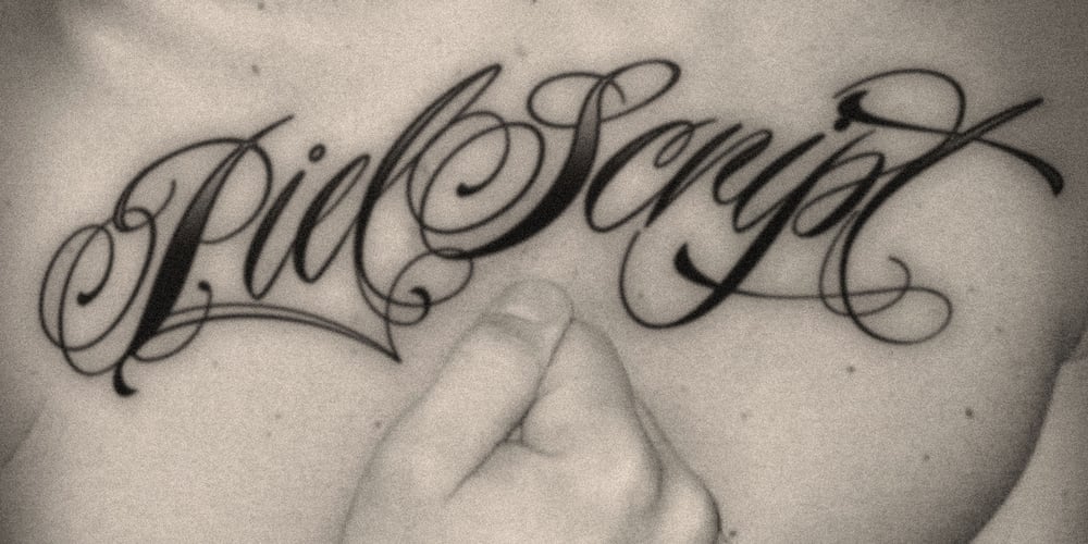 Piel Script font