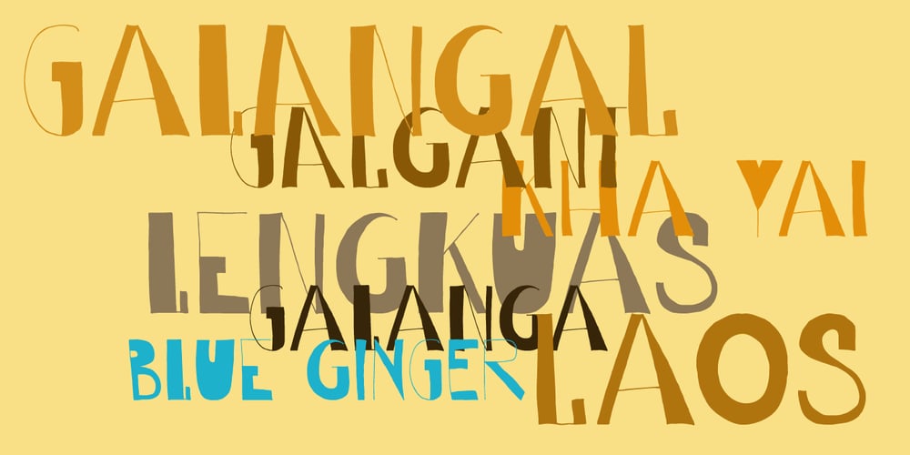 Galangal font